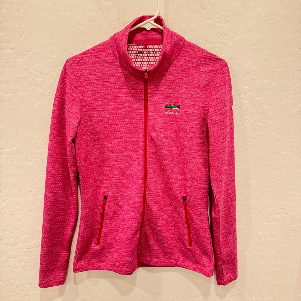Nike Golf Dri Fit Sweater Womens Medium The Coeur d’ Alene Embroidery Full Zip